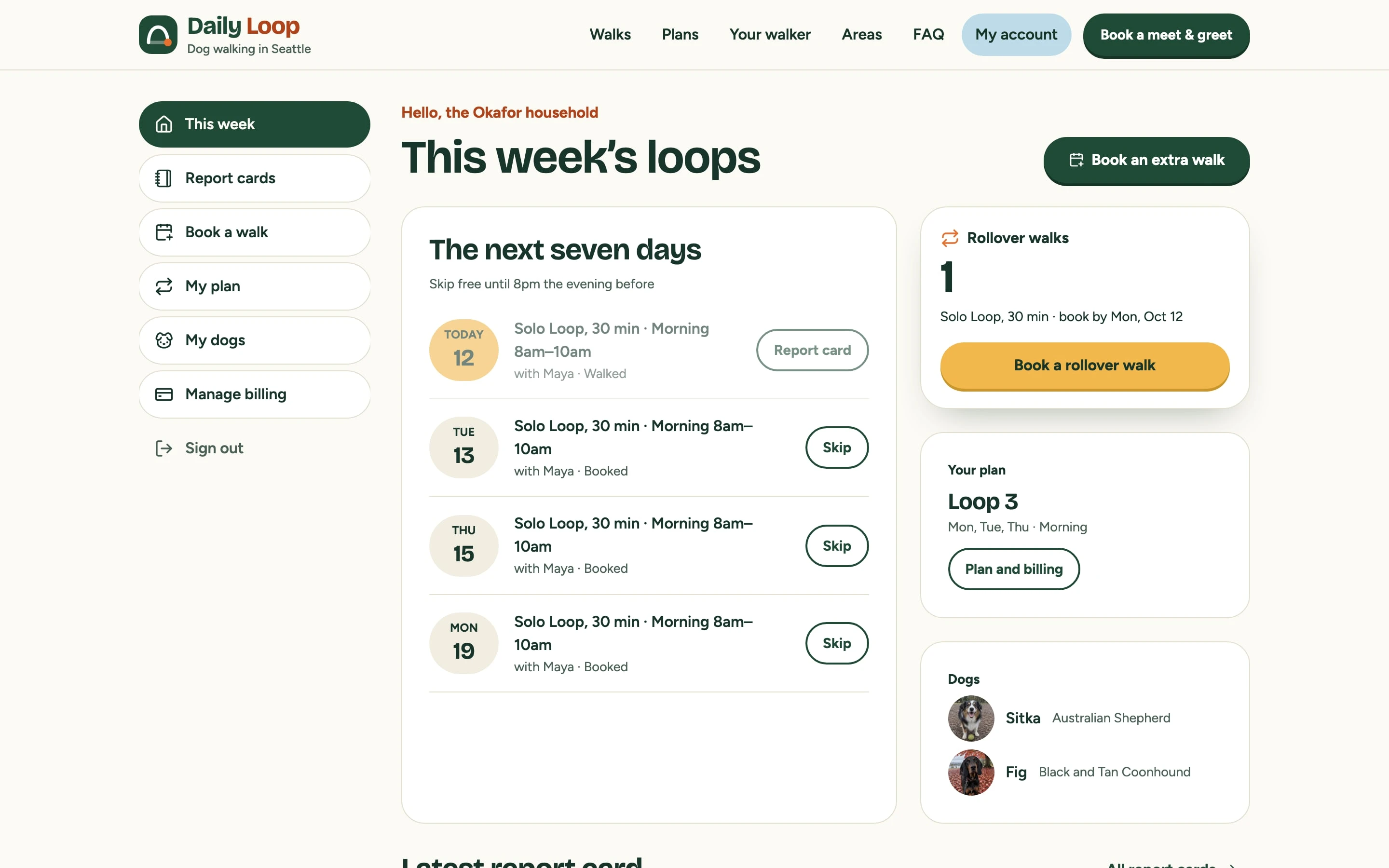 This week's loops: the next seven days with Skip buttons