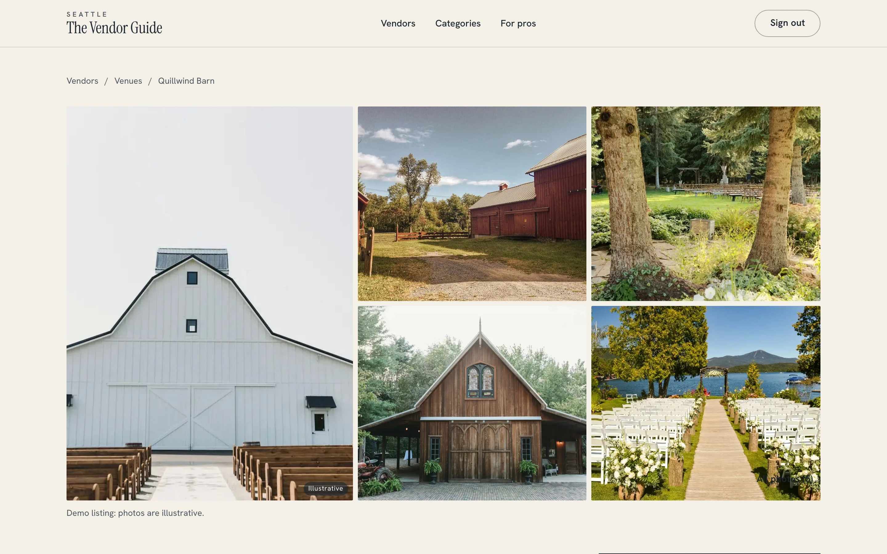 A venue profile: Quillwind Barn photos